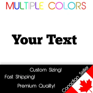 Custom Text Decal - Personalized Your Text vinyl die cut sticker ChunkFive - Bild 1 von 1