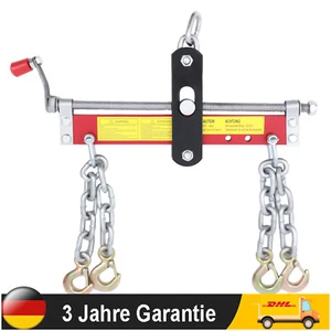 Motorbrücke Motorträger Balancierer für Werkstattkran m/ Ketten 1980lbs 900kg DE - Bild 1 von 10