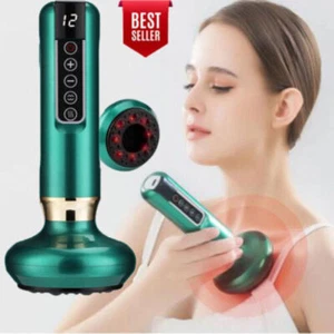 Electric Vacuum Cupping Therapy Scraping Massager Neck Back Body GuaSha Machine - Picture 1 of 15