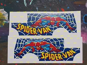 Corgi 436 Spiderman Chevy van Reproduction Stickers - Picture 1 of 1