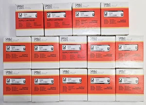 Lot of 14 - K-SUN Label Shop 212BC Cartridges 12mm 1/2" Black on Clear - NEW - Picture 1 of 2