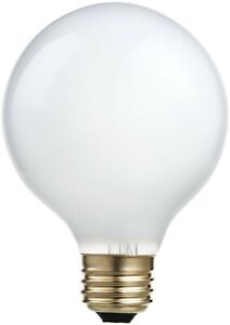 Philips 433698 Halogen 40W Halogen G25 White Decorative Globe Light Bulb