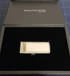 Geldklammer Reed & Barton Silber Charleston Money Clip 6911 mit Etui tolles Geschenk - Bild 1 von 8
