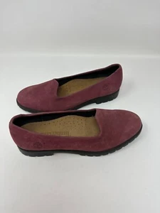 Timberland Slip on Suede Loafer Women 9M Rose Lug Waterproof Sole - Picture 1 of 12