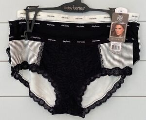 Daisy Fuentes Full Figure Oxford Hipster Panties 1X 2X