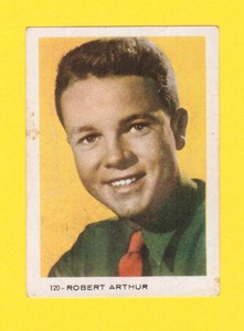 Robert Arthur Scarce Vintage 1950s Movie Film Star Card from Spain