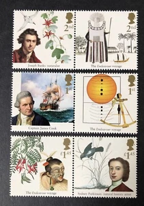 GB 2018 MNH Captain Cook & The Endeavour Voyage Mint Stamp Set SG4118 to 4123 - Picture 1 of 1