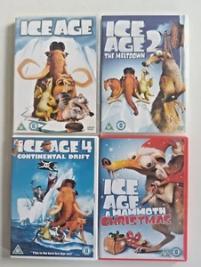 4 x Ice Age cert U dvds Ice Age, The Meltdown, Continental Drift & Mammoth Xmas - Bild 1 von 13