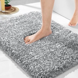 Bathroom Rugs Non Slip Washable 24x17, Ultra Soft and Water Absorbent Bath Ma... - Picture 1 of 8