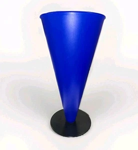 Hansjerg Maier-Aichen Post Modern Umbrella Stand Blue + Black West Germany 1980s - Picture 1 of 17