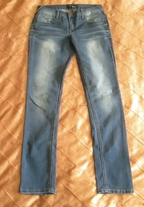 ARIZONA BASIC DAMEN JEANS GERADE DENIM STRETCH SLIM LEG BLAU USED LANG 80  - Bild 1 von 14