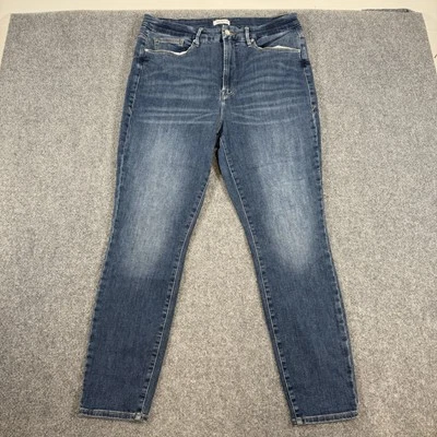 Good American Jeans Womnes 18 (Fits 34x29) Blue Good Legs Released Hem Denim - Image 1 of 4