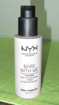 Protector solar NYX Bare With Me Daily Hidratante Primer 2,5 fl oz FPS 30 **NUEVO** Foto 1 de 2