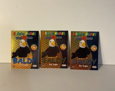 TY Beanie Baby TRADING CARDS - Series 2 - Birthday BALDY - Blue, Green, SIlver - Image 1 of 2