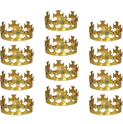 Coroa do Rei com Joias de Plástico - Mardi Gras | Material para Festa | Decoração - Imagem 1 de 4