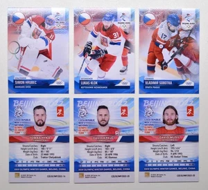 2022 BY cards Pechino Olimpiadi Squadra di Hockey su Ghiaccio Repubblica Ceca Scegli una carta giocatore - Foto 1 di 26