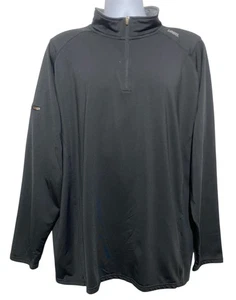 UNRL Pullover Herren 3X schwarz Viertelreißverschluss Performance Langarm sportlich - Bild 1 von 12