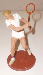 R. Cameron Back Hand Tennis Player 90mm White Metal Handpainted Figure - Bild 1 von 2
