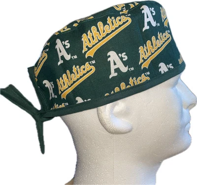MLB Oakland A’s Athletics RARE Scrub Hat Chemo Cap - Image 1 of 4