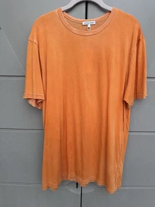 Cotton Citizen CLASSIC CREWNECK TEE vintage Sunset Orange Sz L Supima Cotton - Picture 1 of 10