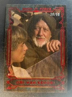 Obi-Wan Kenobi Luke Skywalker /50 2016 Topps Star Wars Masterwork Show of Force - Image 1 of 2
