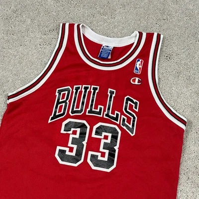 Camiseta vintage campeón Scottie Pippen #33 Chicago Bulls NBA niños L 14 16 Foto 1 de 4