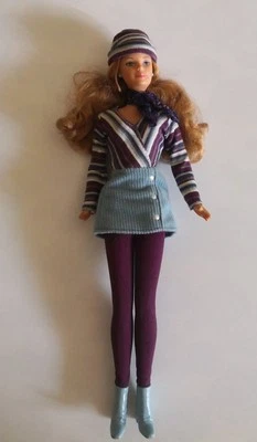 Mattel Barbie Corduroy Cool Anni 90  Velluto Azzurro Viola - Immagine 1 di 4