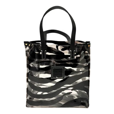 Dooney & Bourke Clear Zebra Print Tote Bag - Image 1 of 4