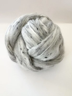 Himalayan Nettle, Tweed, Corriedale, Merino Fiber Roving Spinning/Felting - 4 oz - Image 1 of 4