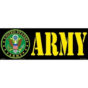 Eagle Emblems Patriotic Sticker United States ARMY Bumper Sticker 3-1/2 x 9-3/4" - Picture 1 of 2