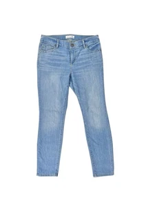 Pantalones de mezclilla cortos ajustados modernos de tiro medio lavado talla 4/27 pequeños LOFT - Imagen 1 de 9