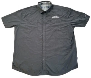 Kuhl Stealth Short Sleeve Button Up Shirt Men’s XXL Gray Sierra Navada Brewing - Picture 1 of 8