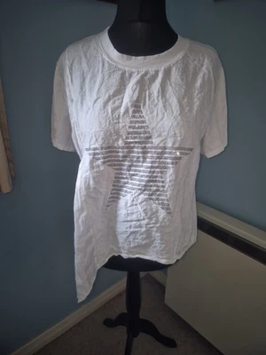 Made In Italy Linen mix asymetric top XXL - Image 1 of 4
