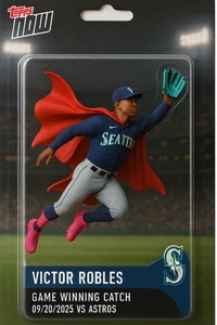 Victor Robles 4x6 Game Winning Catch Vrs Astros 4x6 PHOTO Seattle Mariners - Picture 1 of 1
