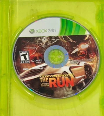 Need for Speed The Run Limited Edition Microsoft Xbox 360, 2011 Disc with Case - Image 1 of 4