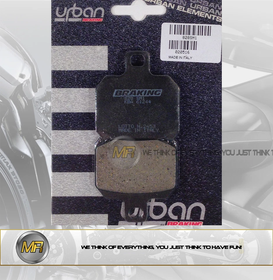 PARA DUCATI 1198 S DE 2009 A 2010 PASTILLAS FRENO TRASERO SEMI METALIZADO Foto 1 de 1