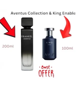 Assaf Perfume Frankel Aventus 200ml + King Enable 100ml | Luxury Fragrance Men's - Picture 1 of 1