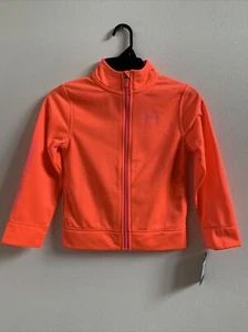 New Under Armour Little Girls Full Zip Jacket Afterburn 4 - Picture 1 of 5
