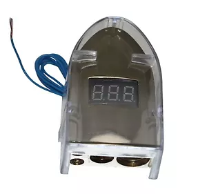 12V Digital Display Positive 0/8 Gauge Awg Car Battery Terminal Nickel Plated - Picture 1 of 3