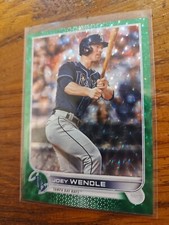2022 Topps Series 1 Green Foil Joey Wendle #145 /499, Tampa Bay Rays