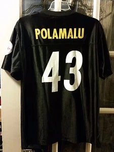 Troy Polamalu Pittsburgh Steelers Jersey #43 Youth XL 18-20 Adult S USC Trojans - Picture 1 of 6