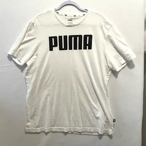 Puma White Short Sleeve T-Shirt Size Small - Picture 1 of 6