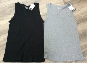 2 - Sexy Basics Women's Active-Fitness Workout Sport Cotton Stretch Tank Top 3XL - Picture 1 of 6