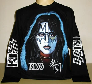 Kiss Ace Frehley 1978 Solo Album Long Sleeve T-Shirt Size S M L XL 2XL 3XL Band - Picture 1 of 2
