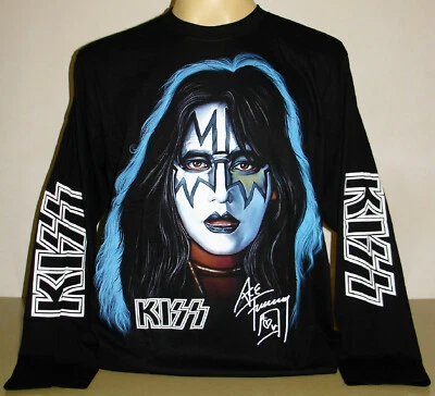 Kiss Ace Frehley 1978 Solo Album Long Sleeve T-Shirt Size S M L XL 2XL 3XL Band - Image 1 of 2