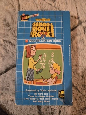 School House Rock! Multiplication 1980s Golden Book Vintage VHS Tape - Image 1 of 4
