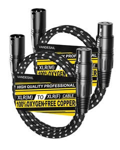 XLR Cables, 3Ft 2 Pack Microphone Cable, XLR Male to Female Balanced Microphone - Picture 1 of 12