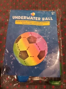Hiboom Underwater Swimming Ball Toys Multicolor Rainbow Soccer Ball Style - Pool - Picture 1 of 1
