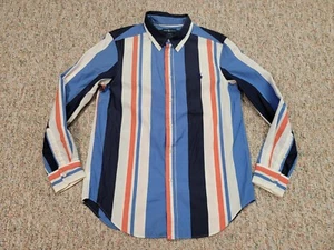 Ralph Lauren Shirt Boys Large (14–16) Multi Vertical Striped Button Down Preppy - Picture 1 of 15