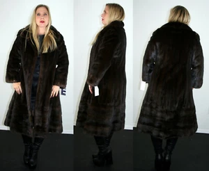 Mahogany Mink Fur Coat Size Medium M 6 8 Efurs4less - Picture 1 of 5